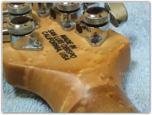 Mastil del luthier M.Martínez. Modelo Stratophone.